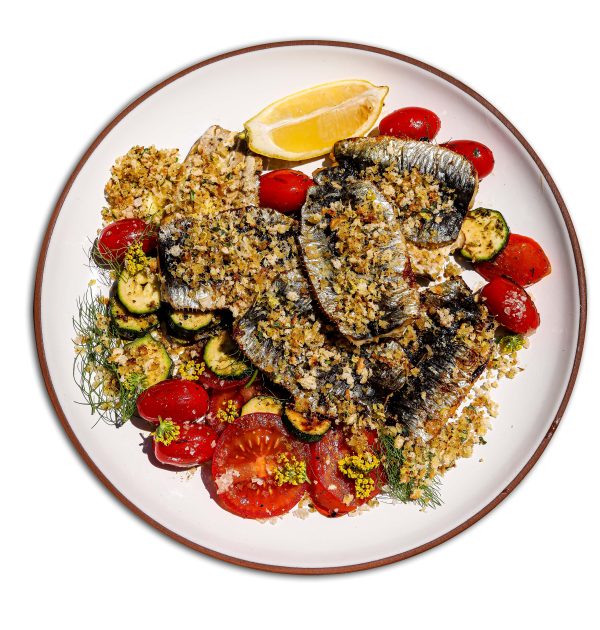 Cornish Sardines with a Herb Crumb